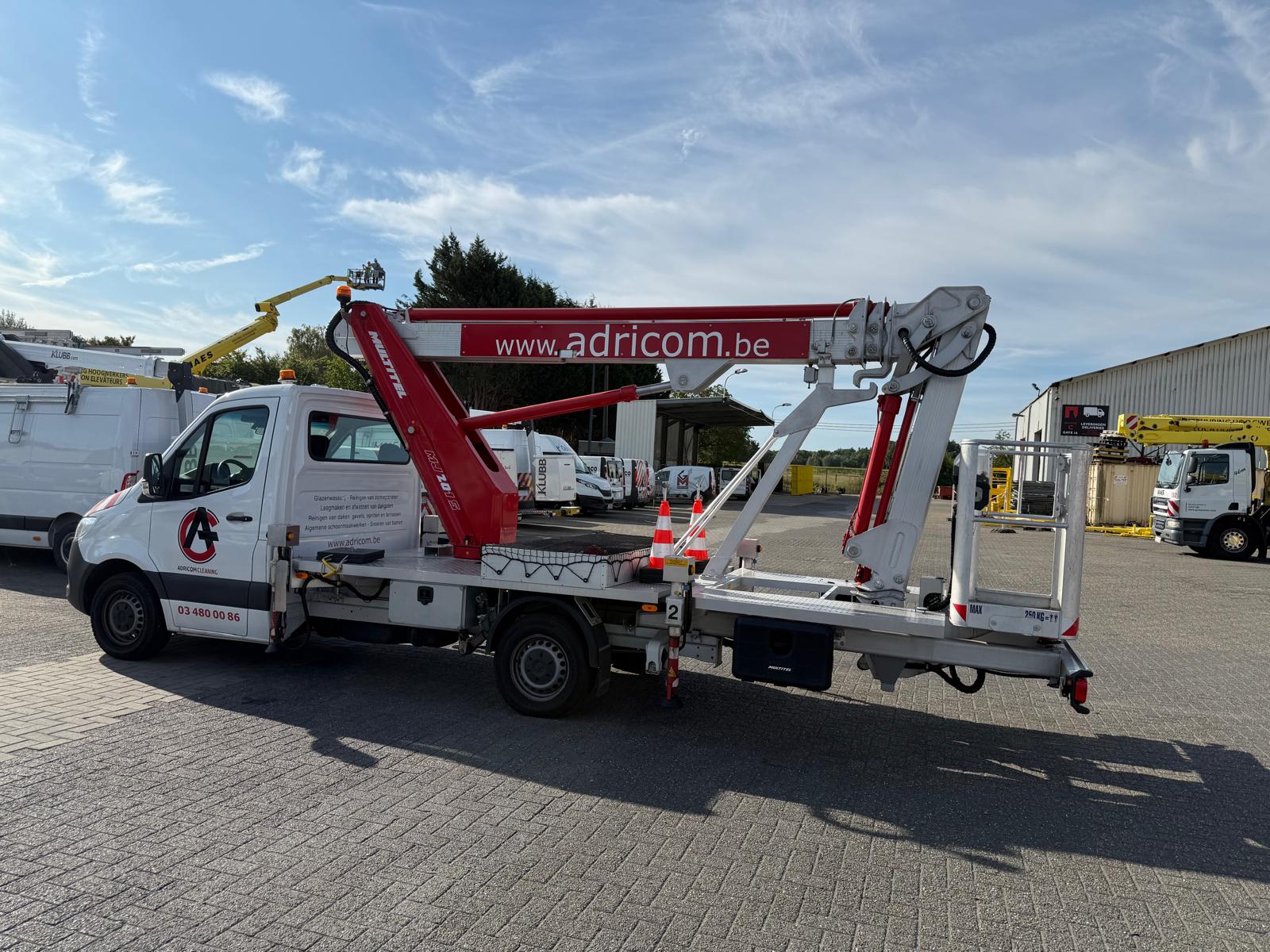 Tweedehands Hoogwerker Mercedes Sprinter – Multitel MJ201S (ref. 3114)